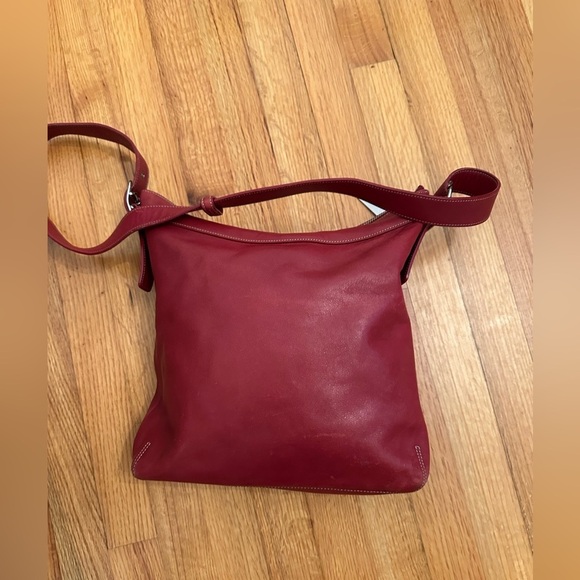 Coach Handbags - COACH Legacy Red Leather Vintage Slim Duffle Shoulder Bag